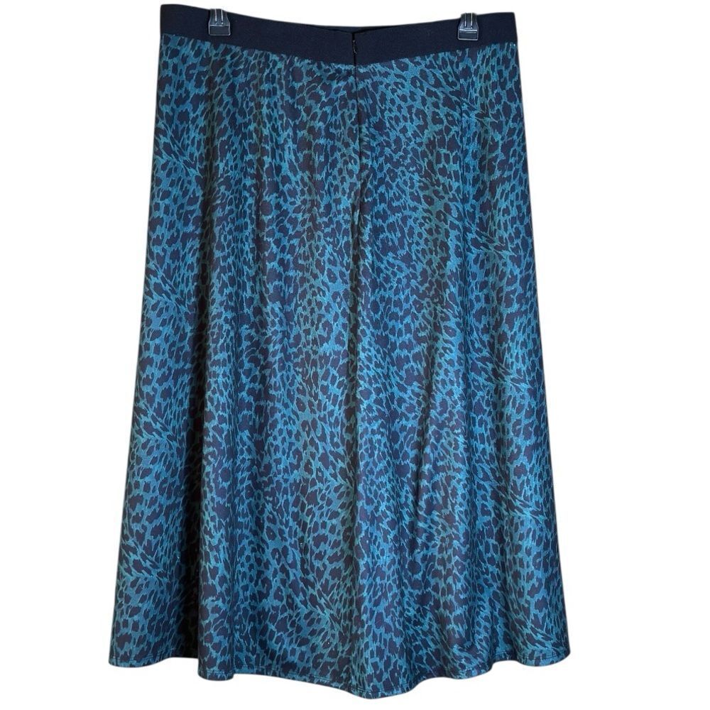 Elie Tahari Green and Black Jasmine Midi A-Line Skirt NWT Size XL 📦